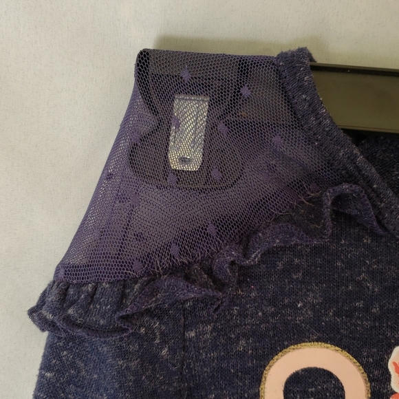 Arizona girls long sleeve blue and peach shirt - Picture 3 of 4